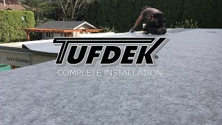 Tufdek™ Waterproof Vinyl Decking  Complete Install Video [upl. by Eirellav132]