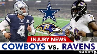 Cowboys vs Ravens Preview Prediction Injury Report Jake Ferguson Dak Lamar Jackson  NFL Week 3 [upl. by Gierc]