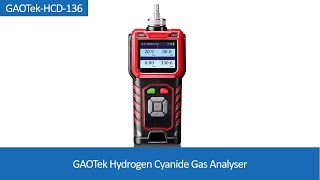 Hydrogen Cyanide Gas Analyser  GAOTek [upl. by Ynatterb]