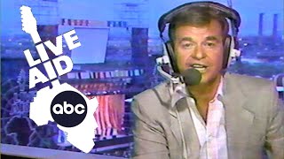 Dick Clark opens ABC Live Aid coverage 1985 [upl. by Akenit]