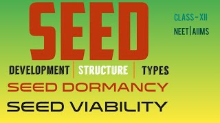 Development structure and types of Seeds Seed Dormancy Seed Viability [upl. by Gabby]