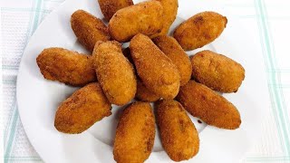 CROQUETAS DE PATATA Y ATUN 🥔❤️ Una Chef en la Cocina [upl. by Atteloc]