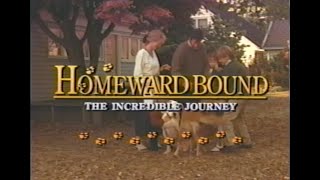 Homeward Bound the Incredible Journey 1993 vhs trailer [upl. by Godding]