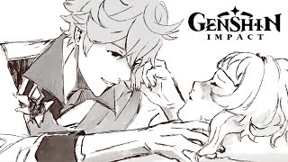 A Moment of Weakness Genshin Impact  Comic Dub [upl. by Linneman]