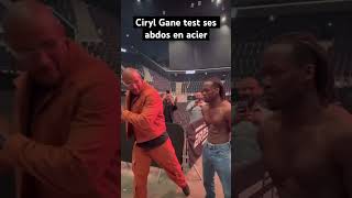 Ciryl Gane et Idriss🔥 mma cirylgane idriss punch abdosworkout abdos [upl. by Ahsias]