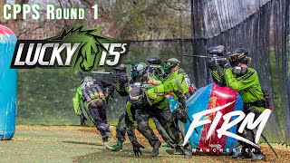 Pro Paintball Raw Footage  CPPS 22 Round 1  Lucky 15s vs Manchester Firm [upl. by Ahgem976]