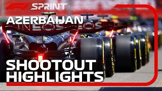 Sprint Shootout Highlights  2023 Azerbaijan Grand Prix [upl. by Aicrag554]