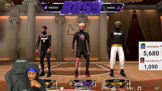 JGoated vs BossCapalot 7000 Wager on NBA2K20  BATTLE OF THE TOP 2 CENTERS ON NBA2K20  Reaction [upl. by Sivle]