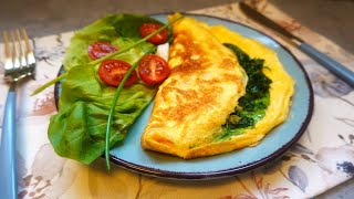 Delicious Omelette for Breakfast  Omelette with Lemon Dill Sauce  Easyvideo [upl. by Aikaz]