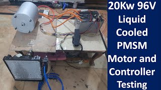 20Kw 96v Liquid Cooled PMSM Motor and Controller set  20kw pmsm motor and controller  20kw pmsm [upl. by Grath]