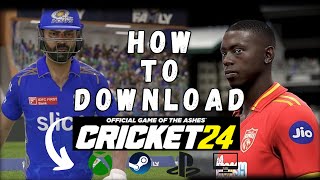 How to Download Cricket 24 Game in PC  Cricket 24 Download Options  Available on Xbox Game pass [upl. by Mehta]