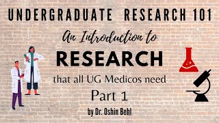 A Brief Introduction to Research  UG Research 101 [upl. by Acenom11]