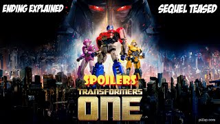 Transformers One Ending Explained Transformers Two Officially Teased By Paramount MAJOR SPOILERS [upl. by Harbed]