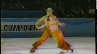 Torvill amp Dean GBR  1984 World Professional Championship Ice Dancing Tech Dance quotSong of Indiaquot [upl. by Og156]