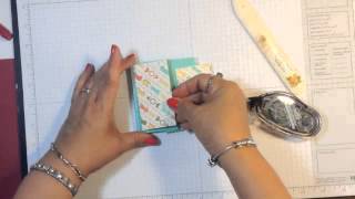 Stampin Up Video Tutorial Easy Post It Note Holder [upl. by Savannah]