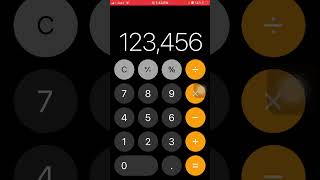 Delete last digit of a number in calculator in iPhone easily [upl. by Gwenette]