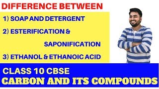 DIFFERENCE SOAP DETERGENT ESTERIFICATION SAPONIFICATION [upl. by Rodmann]