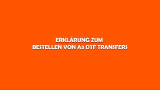 Tutorial DTFTransfer A3 [upl. by Halladba]