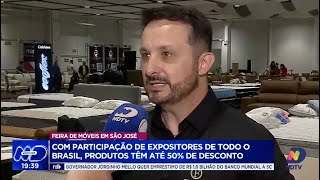 Feira de Móveis em São José descontos de até 50 e expositores de todo o Brasil [upl. by Mellen]