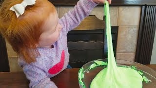 DIY Christmas slime challenge [upl. by Hallock]