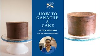 How to Ganache a Cake  Cover a Cake with Chocolate Ganache [upl. by Niarbo]