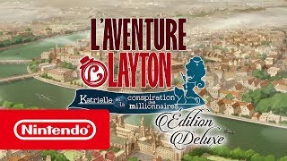 LAVENTURE LAYTON™  Bandeannonce de lancement Nintendo Switch [upl. by Waring]