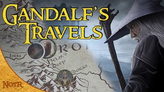 The Complete Travels of Gandalf  Tolkien Explained [upl. by Bovill192]