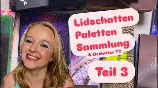 Lidschatten Paletten Sammlung amp Declutter  Teil 3 [upl. by Enirhtac954]