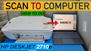 HP DeskJet 2710e Scan To computer [upl. by Akisey]