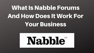 What Is Nabble Forums And How Does It Work For Your Business [upl. by Puduns371]