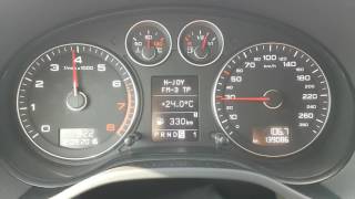 Audi a3 20 tfsi quattro 200 ps acceleration [upl. by Essined]