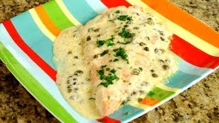 Salmon with Caper Sauce easy and quick [upl. by Nwahsirhc]