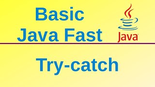 Trycatch blocks for exception handling  Basic Java Fast 41 [upl. by Theodore978]