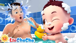 Bath Song  Lets Take a Bath  Fun Bath Time Song  LiaChaCha Nursery Rhymes amp Baby Songs [upl. by Blim]