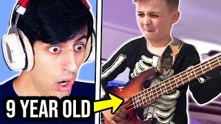 This 9 Year Old Bassist Plays Better Than Me [upl. by Elysee275]