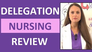 Delegation Nursing NCLEX Questions Review RNLPNUAP Duties Scope of Practice [upl. by Ashti]