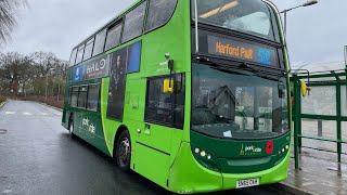 Konectbus ADL Enviro 400 628 On Route 502 To Sprowston Park amp Ride [upl. by Adlaremse]