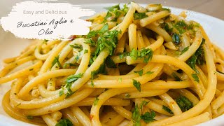 Bucatini Aglio e Olio [upl. by Eitsirk]