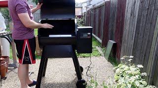 setting up the Traeger Grills Pro Series 575 Wood Pellet Grill and Smoker [upl. by Nixie915]