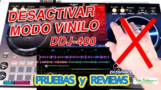 ACTIVAR  DESACTIVAR MODO VINILO efecto scratch DDJ 400 [upl. by Atnes]