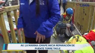 Reparación del puente Torre Tagle 4 de octubre [upl. by Tor]