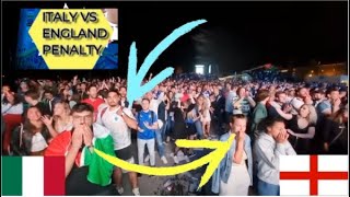 Tifosi Italiani vs Inglesi  La Reazione ASSURDA in live alla Parata di Gigio Donnaruma euro20 [upl. by Perry]