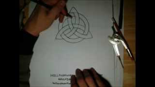 How to Draw Symbols  Triquetra Trinity Knot [upl. by Bunde243]