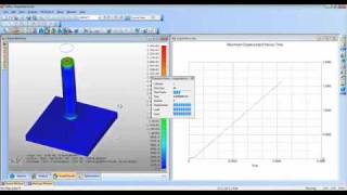 Impact Analysis 2  Femap NEi Nastran Nonlinear Analysis Demo Part 8 [upl. by Ailyn]