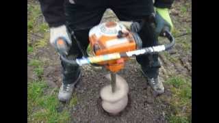 STIHL BT120 Post Hole Borer [upl. by Eleni]