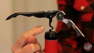 The Trick to Opening A Bottle Of Wine With A Waiters Corkscrew [upl. by Negam]