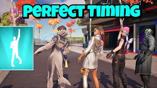 Fortnite Perfect Timing  Bust A Move 😳 [upl. by Ivory]