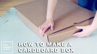 Make an Easy Cardboard Box from Scratch [upl. by Guria136]