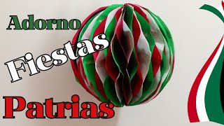 Esfera de papel china 🇲🇽 Adorno fiestas patrias [upl. by Valiant720]