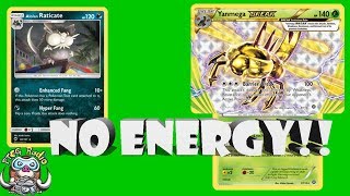 Fun New Pokémon Deck Plays 0 Energy Yanmega and Alolan Raticate [upl. by Ferrand722]